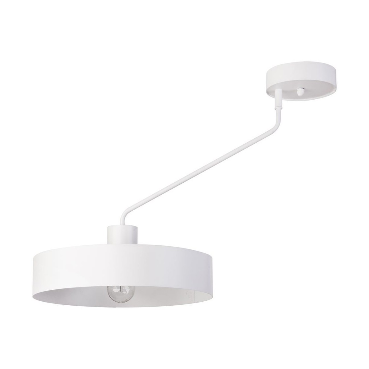 biała, metalowa lampa przysufitowa Sigma Jumbo 31530