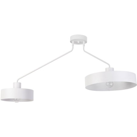 biała, metalowa lampa przysufitowa Sigma Jumbo 31532