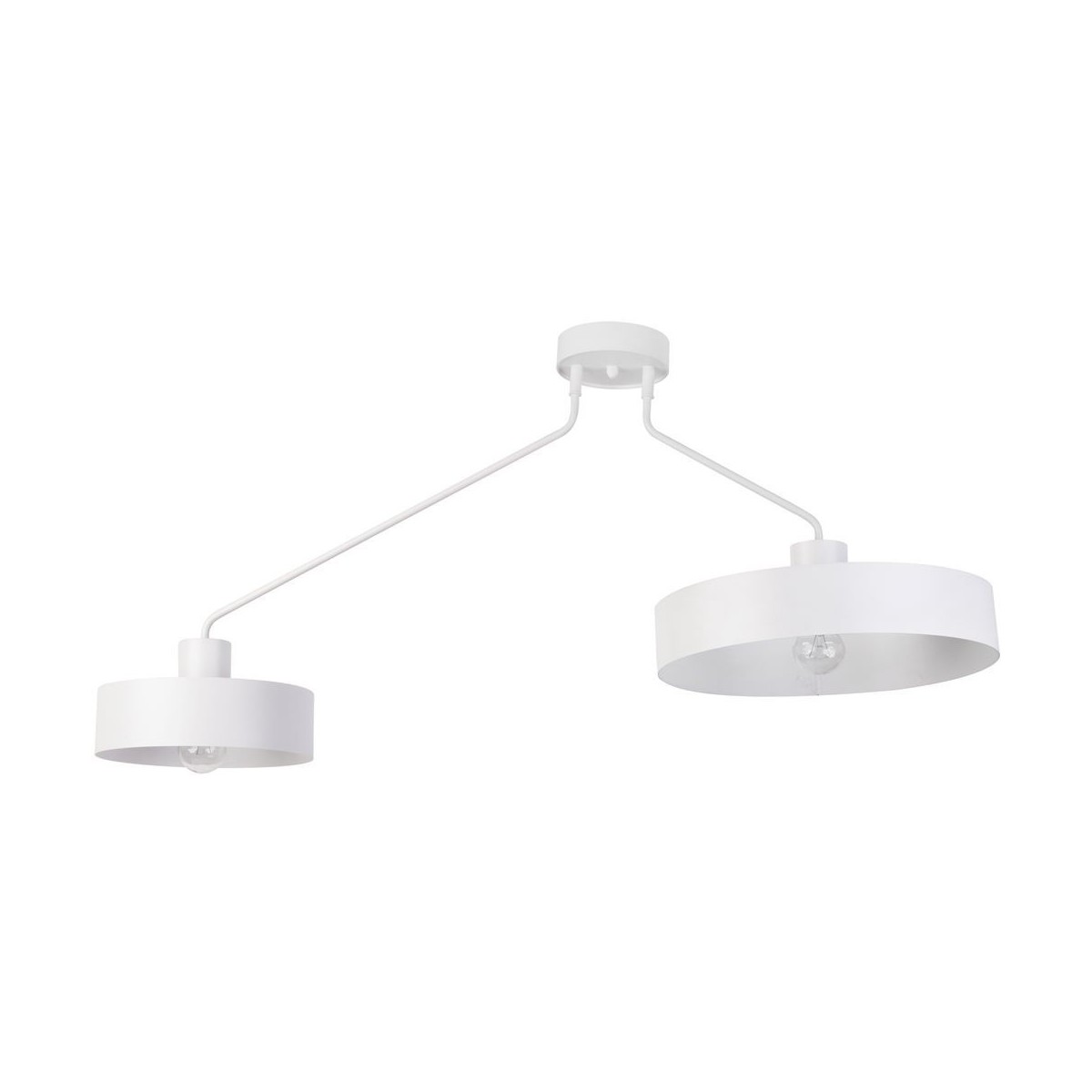 biała, metalowa lampa przysufitowa Sigma Jumbo 31532