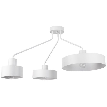 biała, metalowa lampa przysufitowa Sigma Jumbo 31534