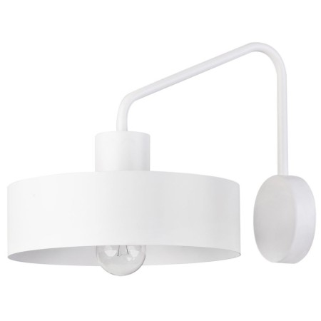 biały, metalowy kinkiet Sigma Jumbo 31536