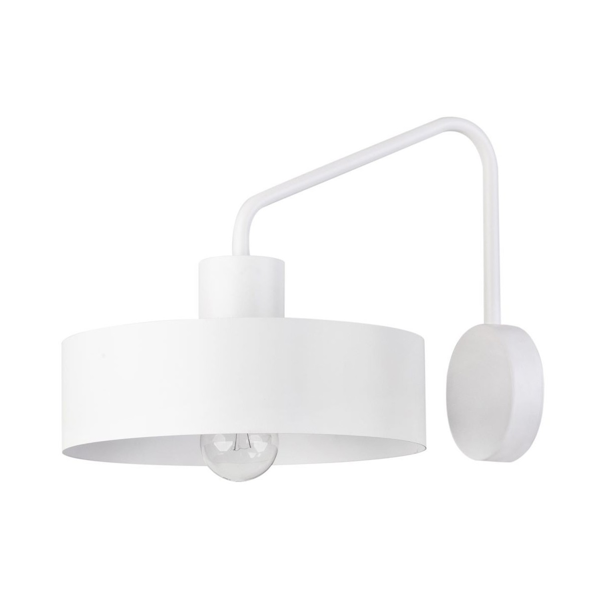 biały, metalowy kinkiet Sigma Jumbo 31536