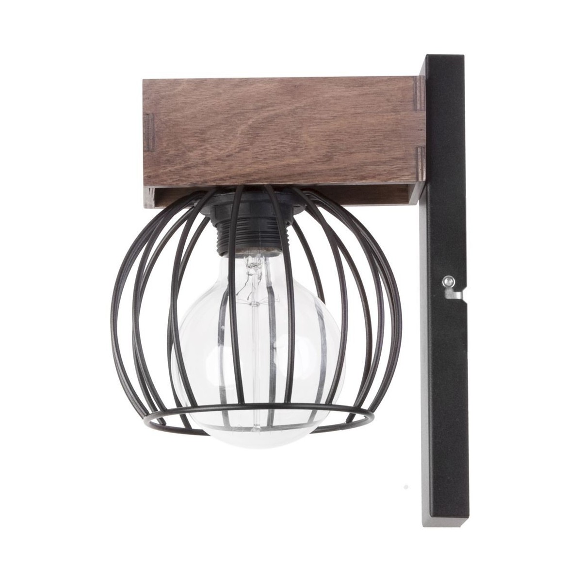 czarny, metalowy kinkiet Sigma Milan 31577