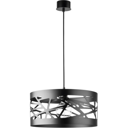 czarna, metalowa lampa wisząca Sigma Moduł Frez 31073