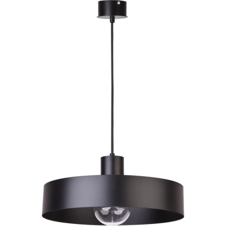 czarna, metalowa lampa wisząca Sigma Rif 30895