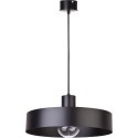 czarna, metalowa lampa wisząca Sigma Rif 30895
