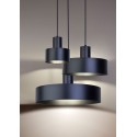 czarna, metalowa lampa wisząca Sigma Rif 30895