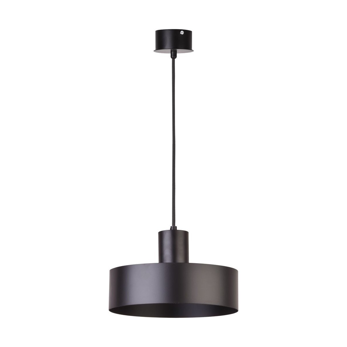 czarna, metalowa lampa wisząca Sigma Rif 30896