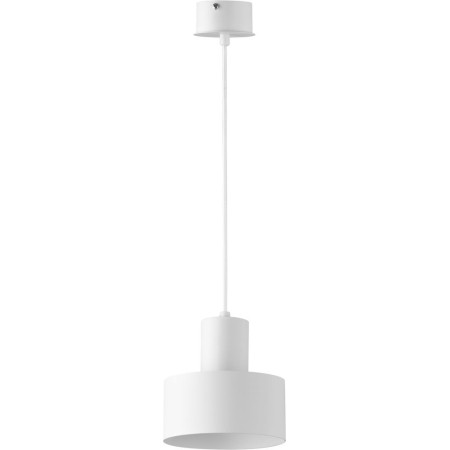 biała, metalowa lampa wisząca Sigma Rif 30903