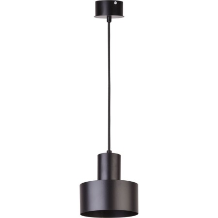 czarna, metalowa lampa wisząca Sigma Rif 30897