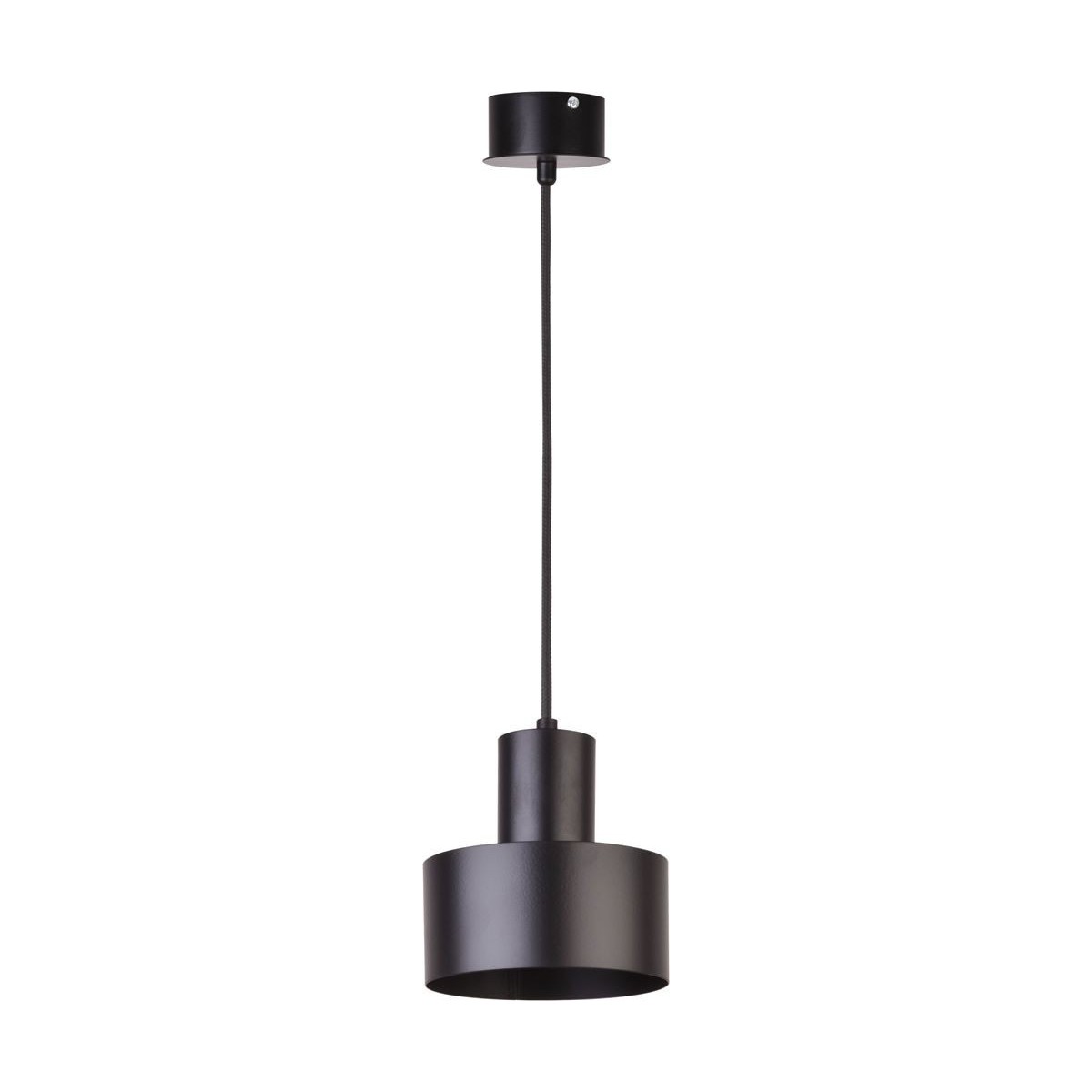 czarna, metalowa lampa wisząca Sigma Rif 30897