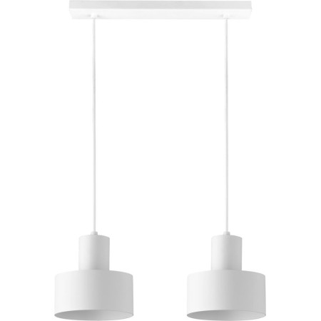 biała, metalowa lampa wisząca Sigma Rif 30904