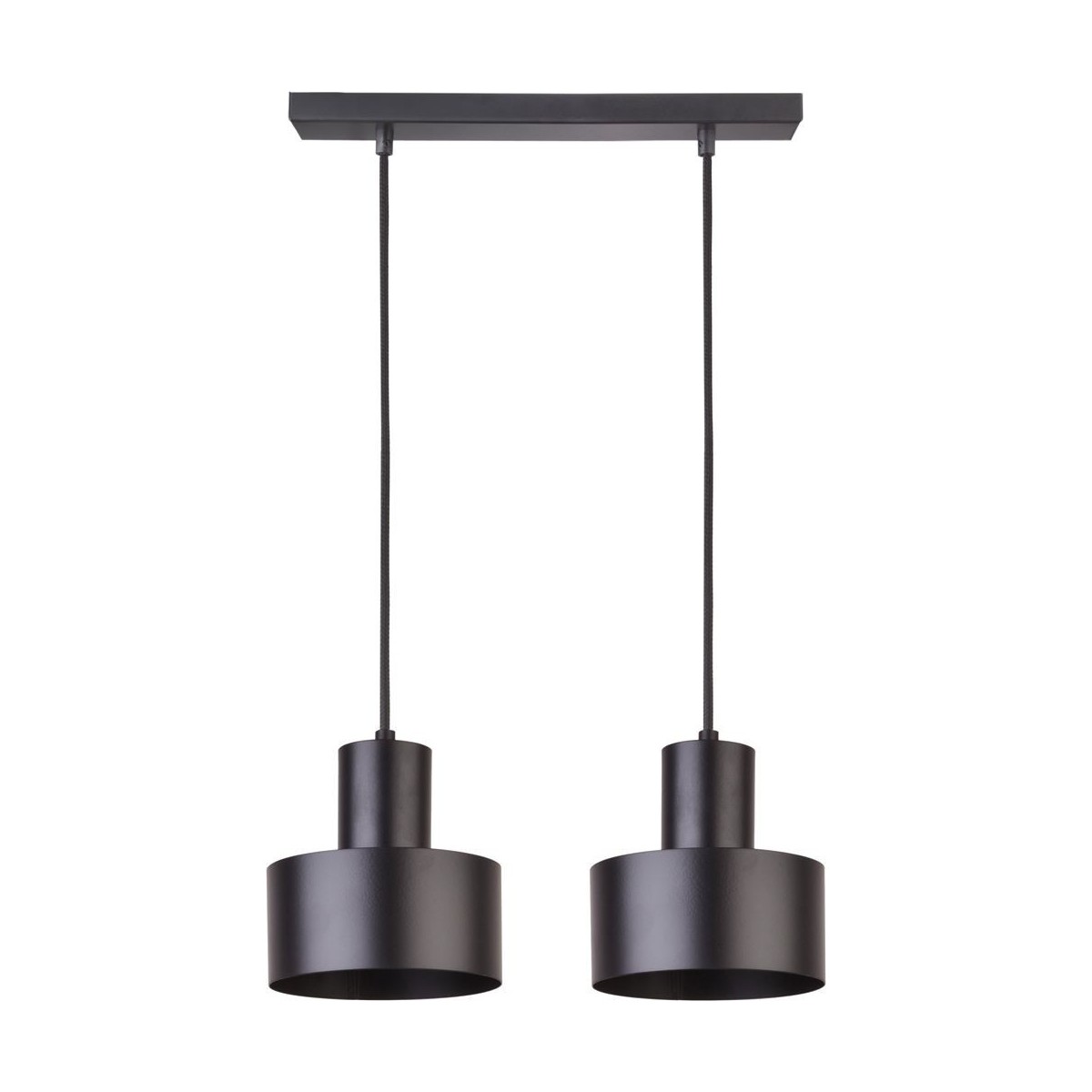 czarna, metalowa lampa wisząca Sigma Rif 30898