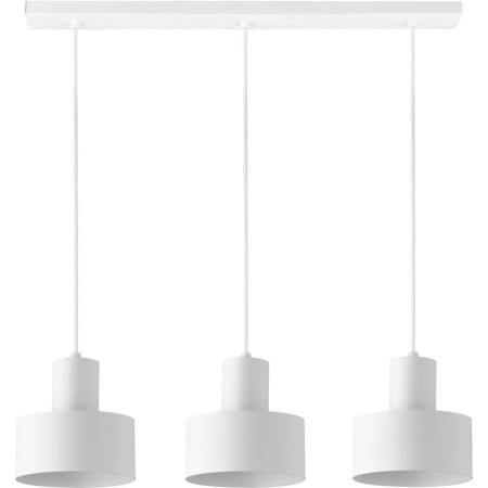 biała, metalowa lampa wisząca Sigma Rif 30905