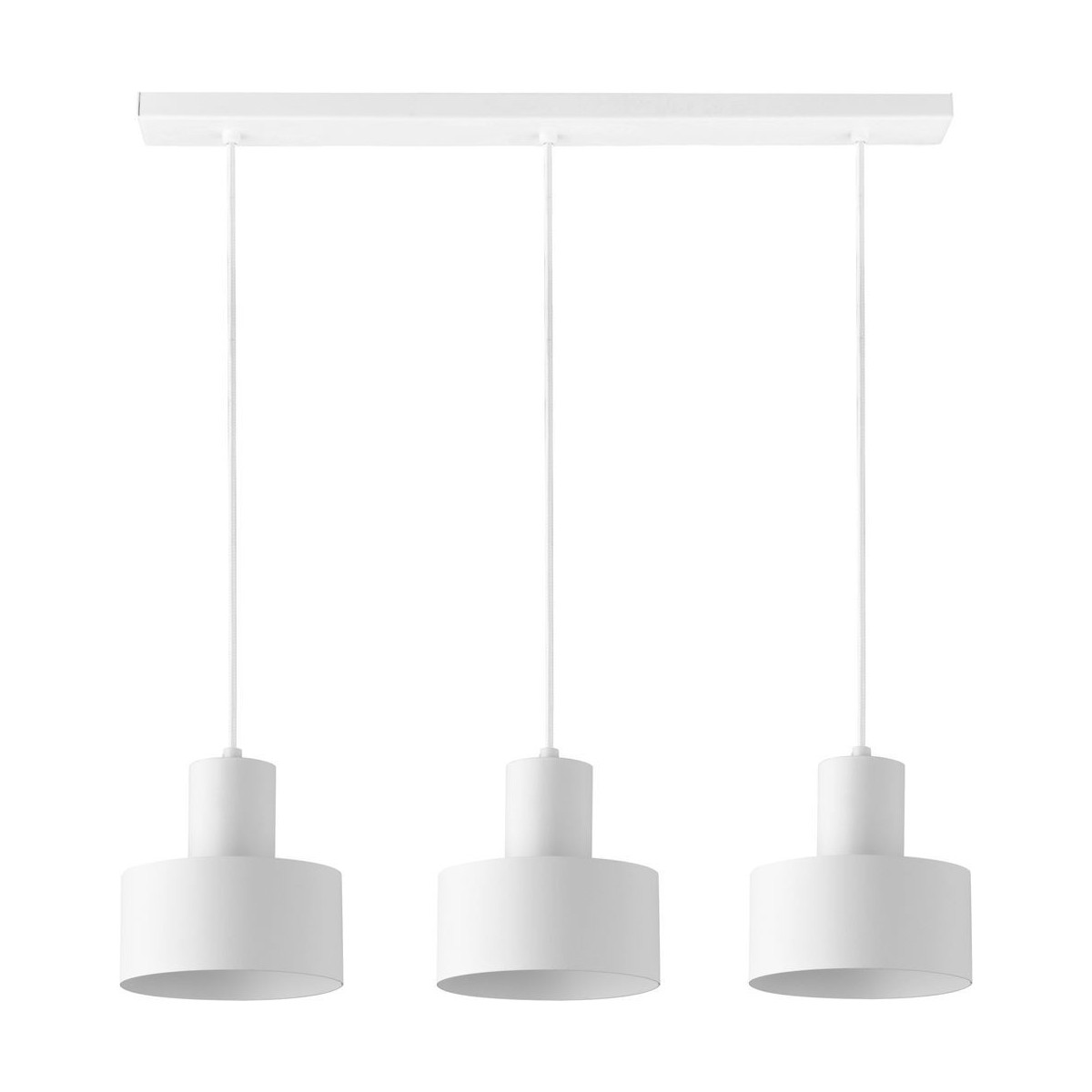 biała, metalowa lampa wisząca Sigma Rif 30905