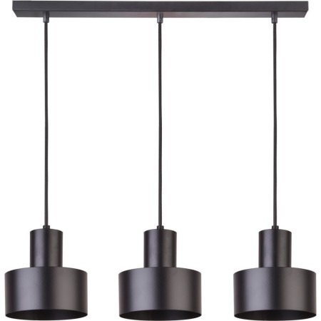 czarna, metalowa lampa wisząca Sigma Rif 30899