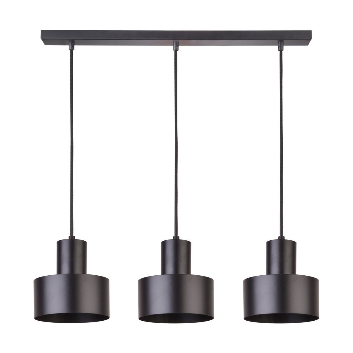 czarna, metalowa lampa wisząca Sigma Rif 30899