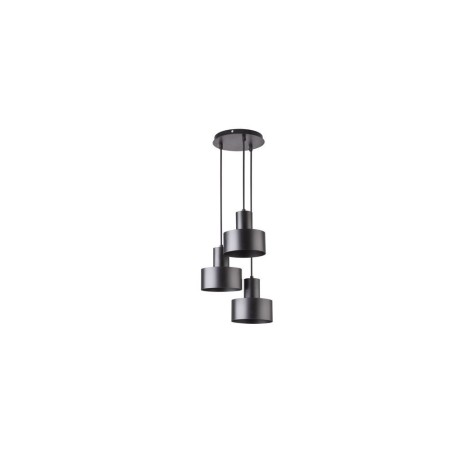 czarna, metalowa lampa wisząca Sigma Rif 30900