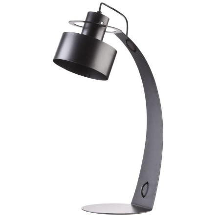 czarna, metalowa lampa stołowa Sigma Rif 50065