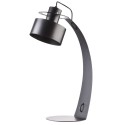 czarna, metalowa lampa stołowa Sigma Rif 50065