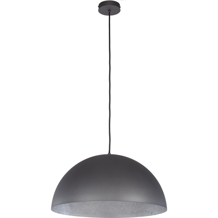 srebrna, metalowa lampa wisząca Sigma Sfera 30148