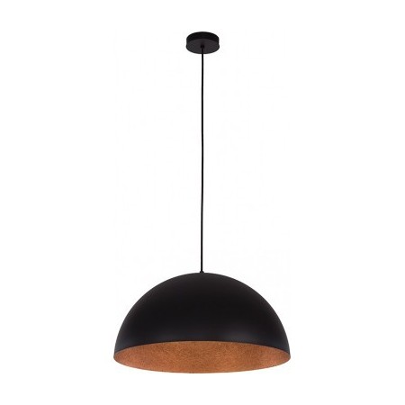 czarna, metalowa lampa wisząca Sigma Sfera 30144