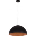 czarna, metalowa lampa wisząca Sigma Sfera 30144