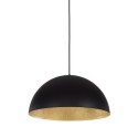 czarna, metalowa lampa wisząca Sigma Sfera 30125