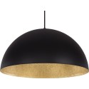 czarna, metalowa lampa wisząca Sigma Sfera 30143