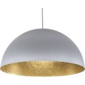 szara, metalowa lampa wisząca Sigma Sfera 30147