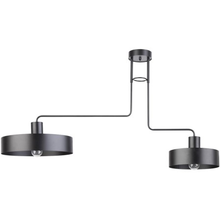 czarna, metalowa lampa przysufitowa Sigma Vasco 31551