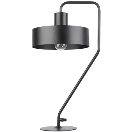 czarna, metalowa lampa biurkowa Sigma Vasco 50118