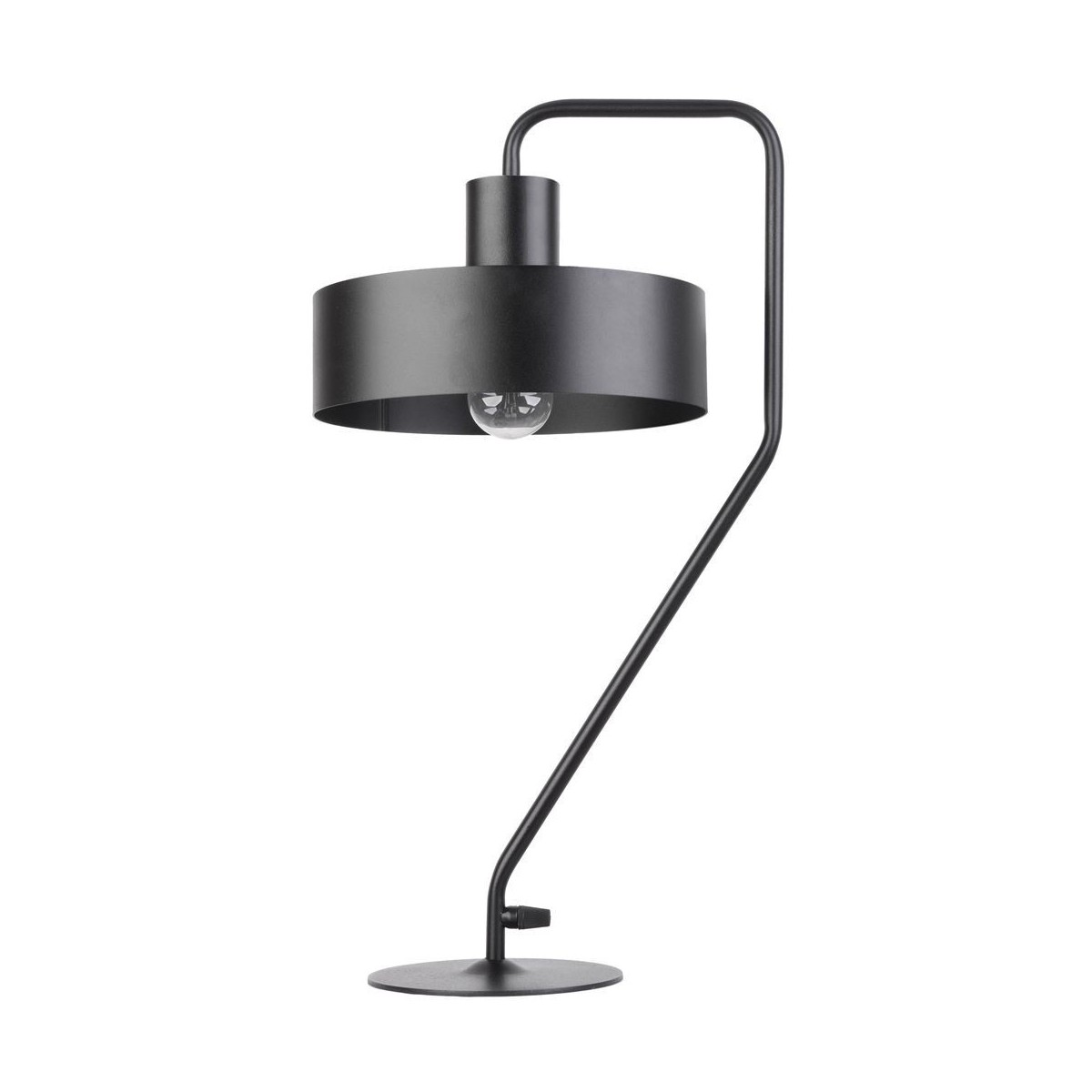 czarna, metalowa lampa biurkowa Sigma Vasco 50118