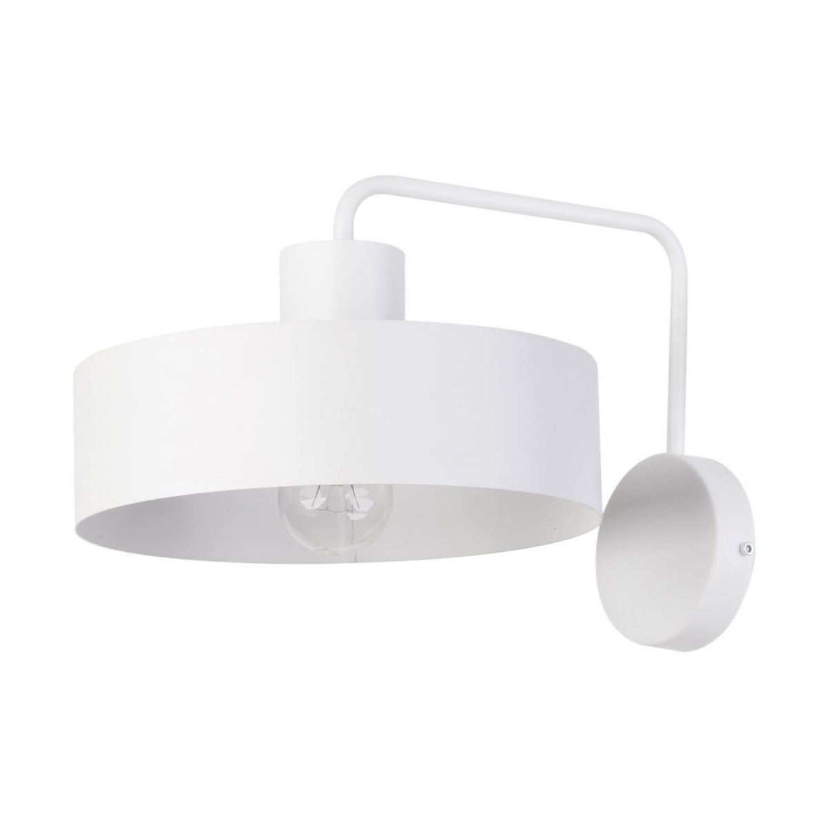 biały, metalowy kinkiet Sigma Vasco 31556