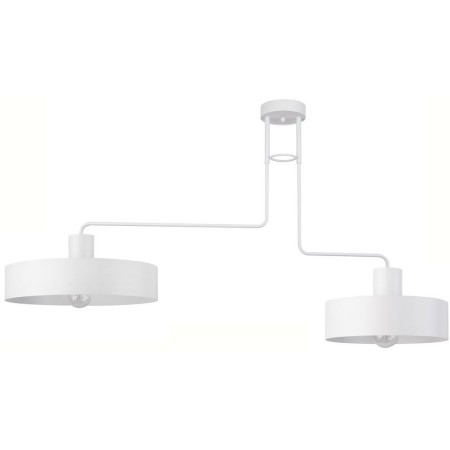 biała, metalowa lampa przysufitowa Sigma Vasco 31552