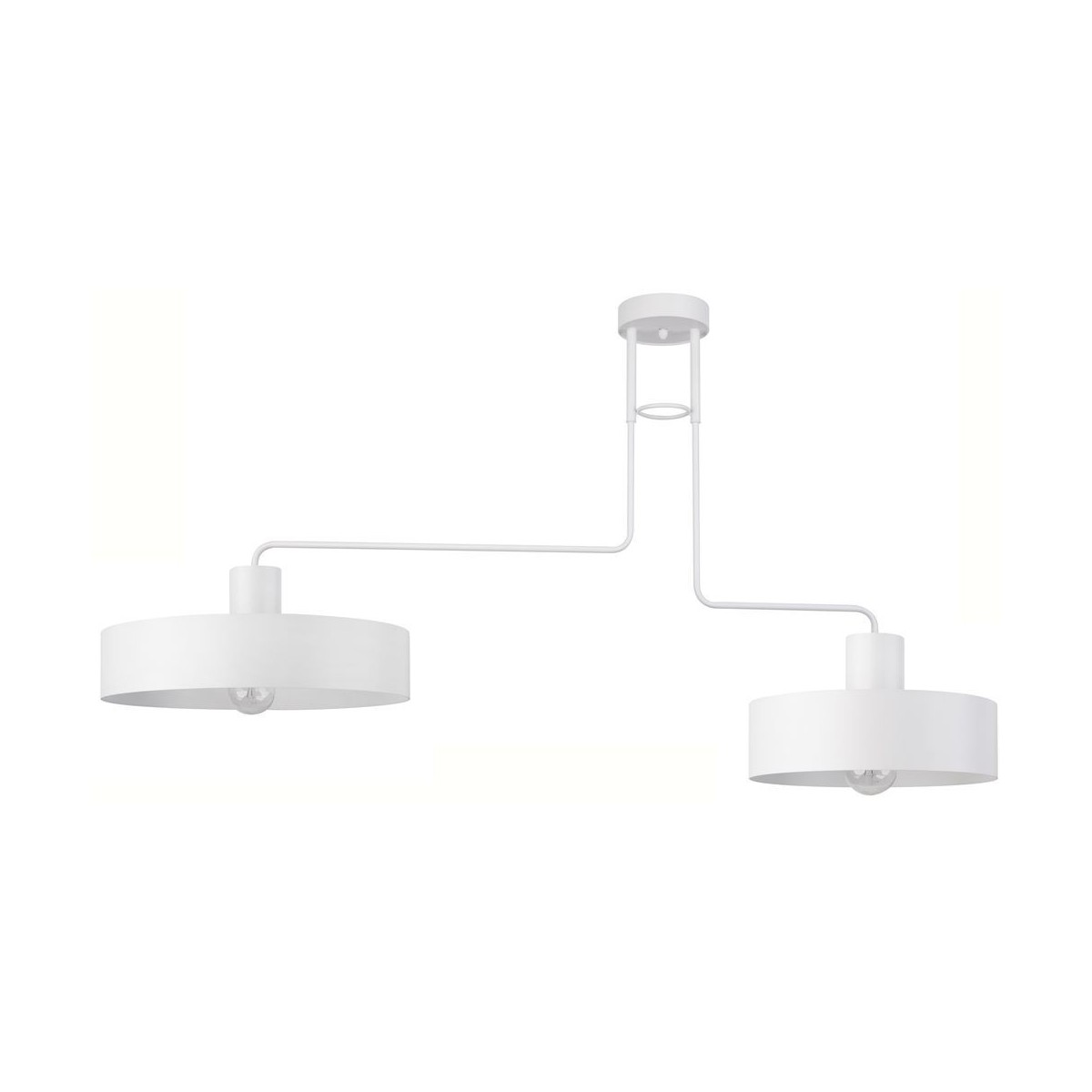 biała, metalowa lampa przysufitowa Sigma Vasco 31552