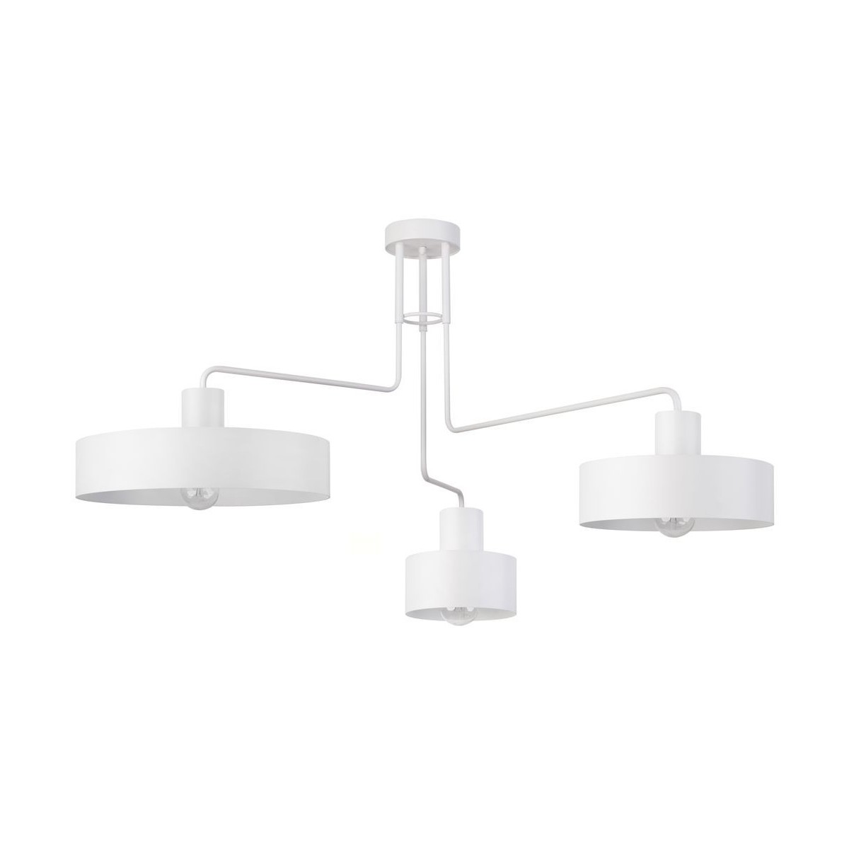 biała, metalowa lampa przysufitowa Sigma Vasco 31554