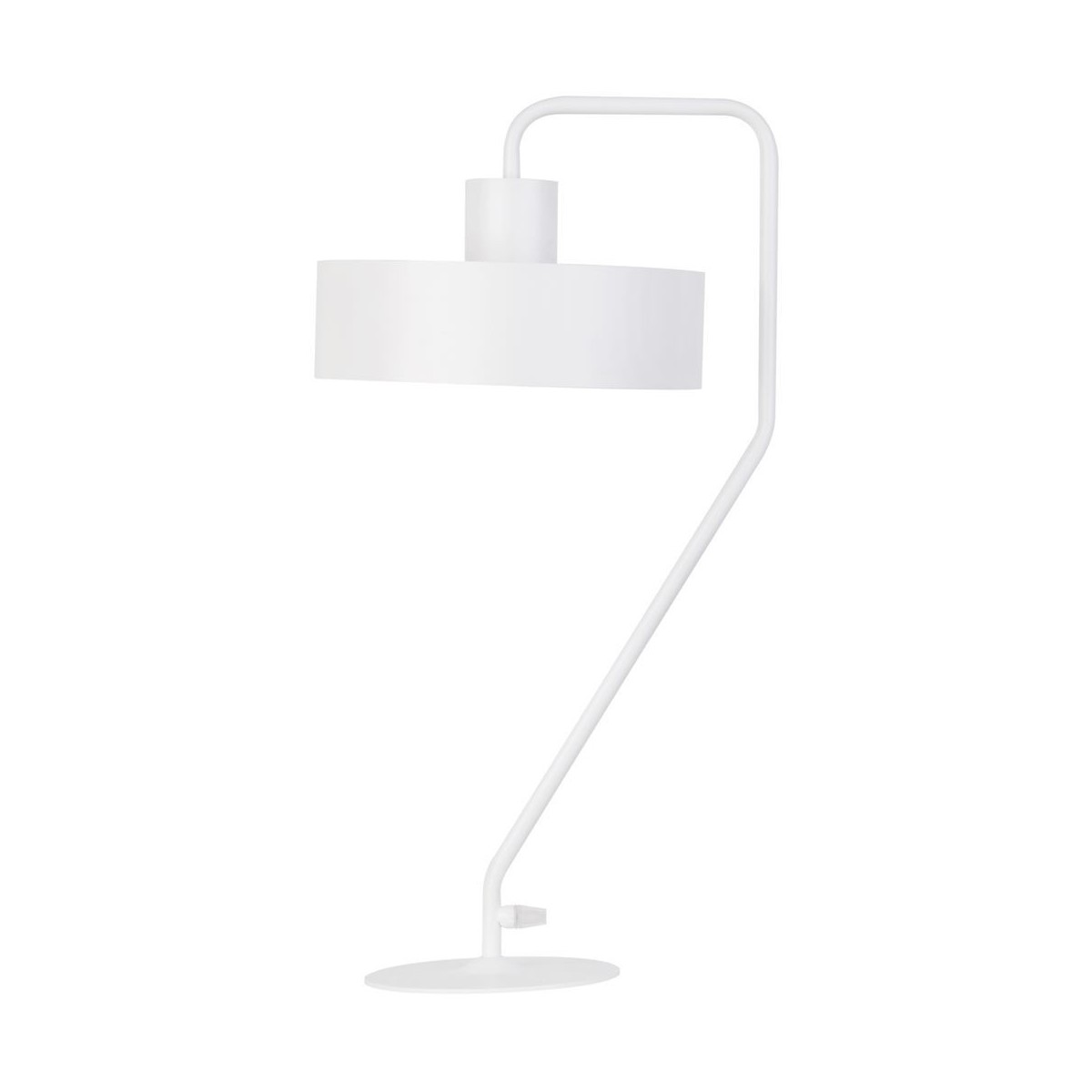 biała, metalowa lampa biurkowa Sigma Vasco 50119