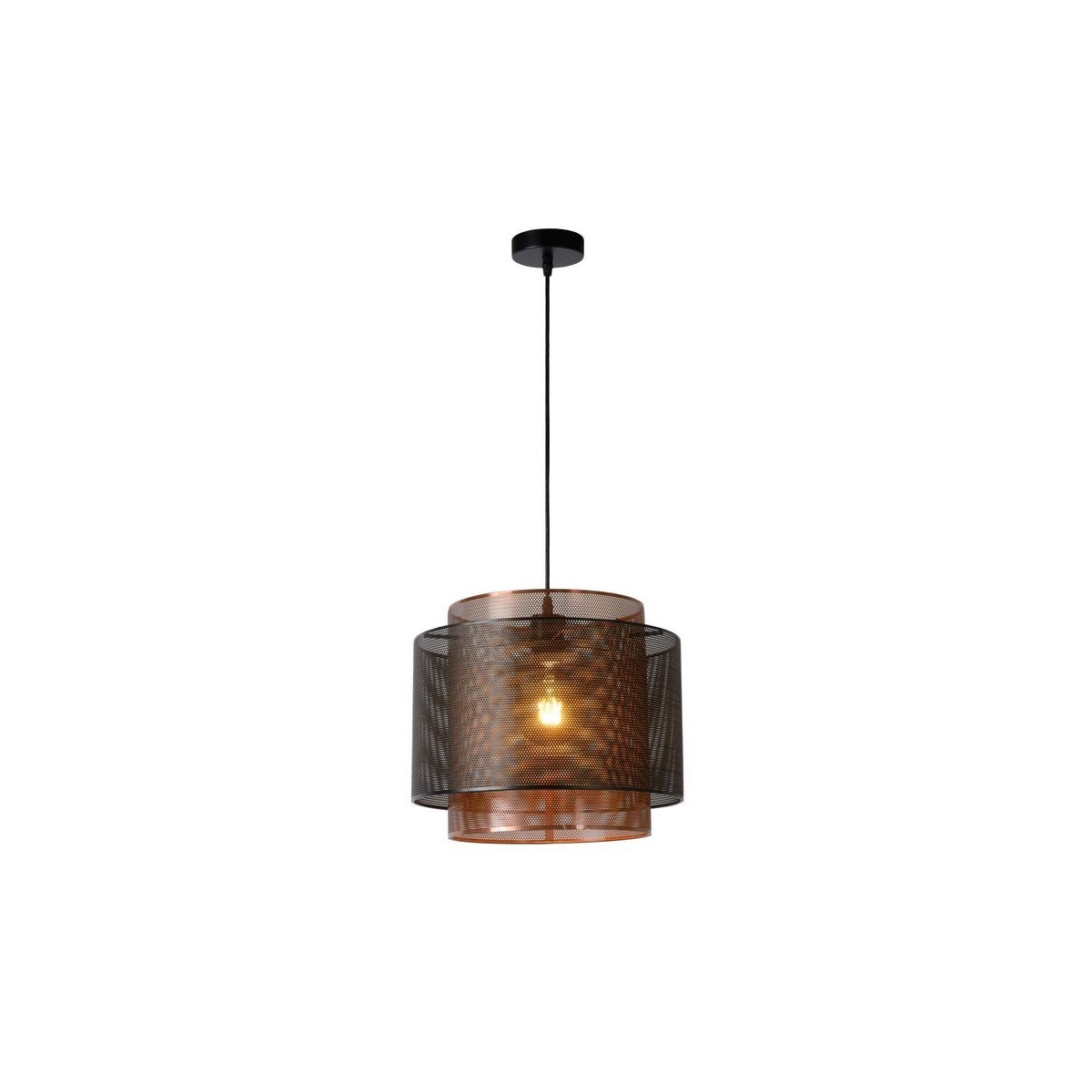 Lucide 02404/01/30 ORRIN - Lampa wisząca - 34 cm - 1xE27 - Czarny