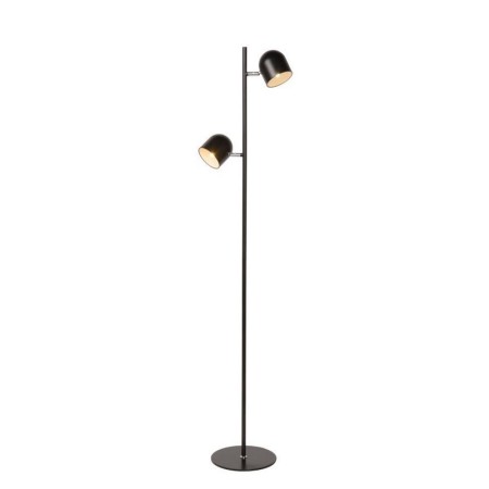 Lucide 03703/10/30 SKANSKA - Lampa podłogowa - LED 3 StepDim - 2x5W 3000K - Czarna