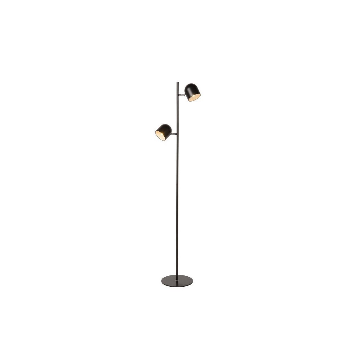 Lucide 03703/10/30 SKANSKA - Lampa podłogowa - LED 3 StepDim - 2x5W 3000K - Czarna