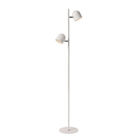 Lucide 03703/10/31 SKANSKA - Lampa podłogowa - LED 3 StepDim - 2x5W 3000K - Biała