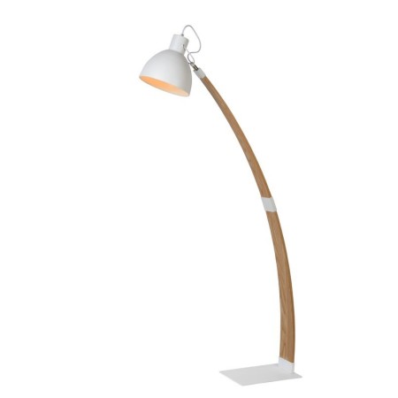 Biała lampa podłogowa Lucide CURF 03713/01/31