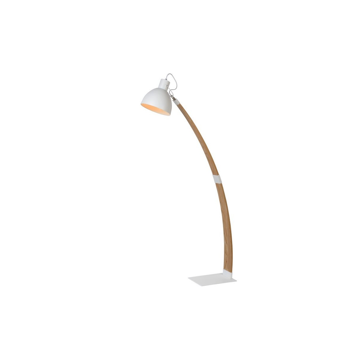 Biała lampa podłogowa Lucide CURF 03713/01/31