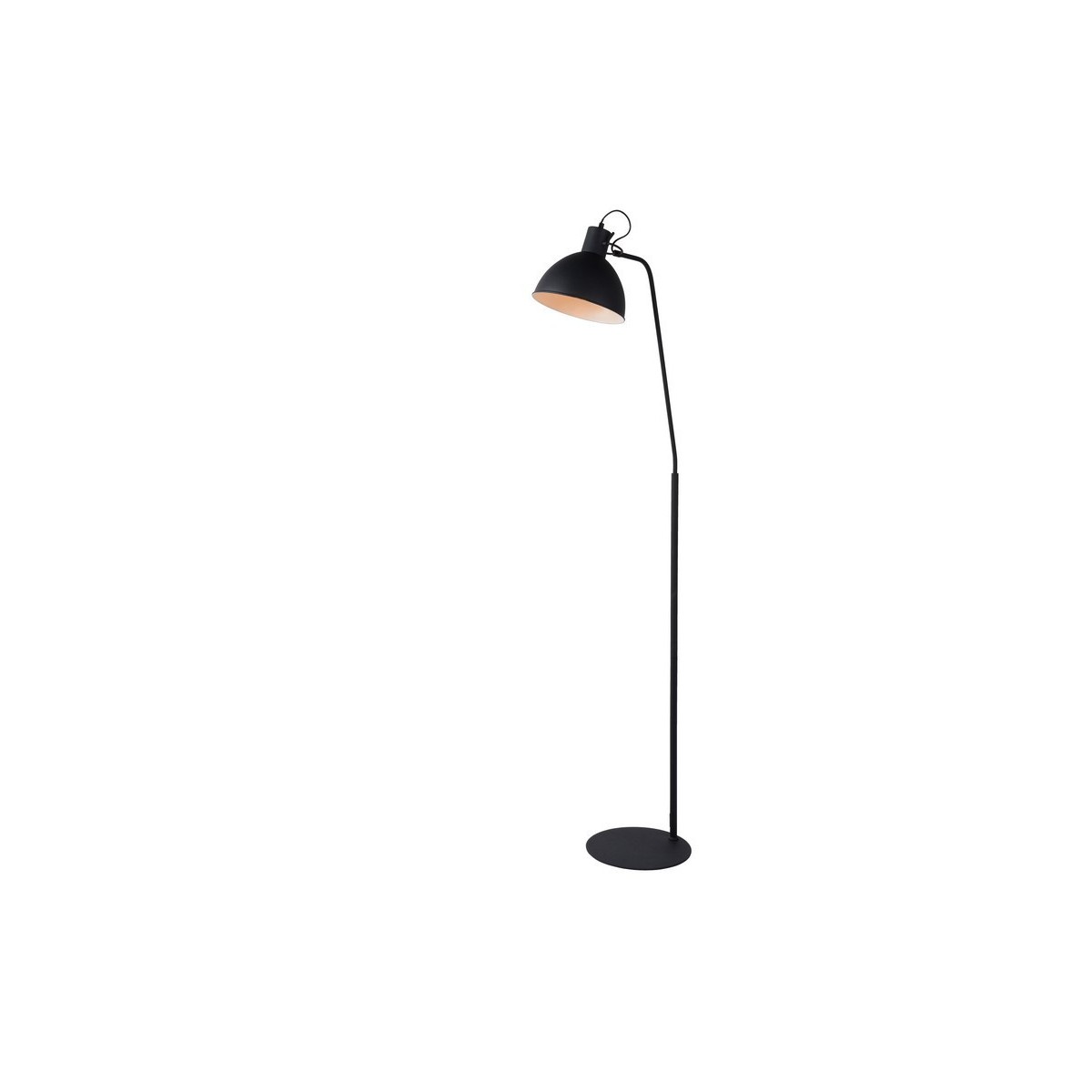Lucide 03717/01/30 SHADI - Lampa podłogowa do czytania - 1xE27 - Czarna
