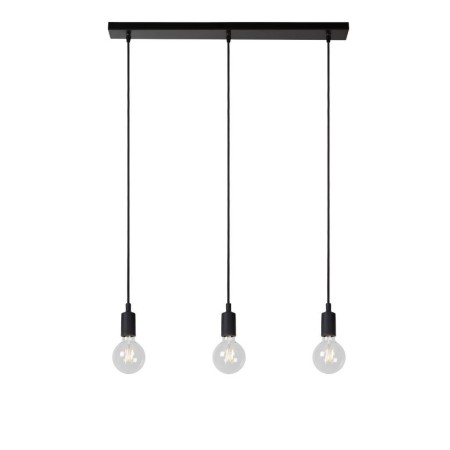 Lucide 08408/03/30 FIX - Lampa wisząca - 3xE27 - Czarna