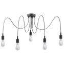 Lucide 08408/05/30 FIX - Lampa wisząca - 5xE27 - Czarna