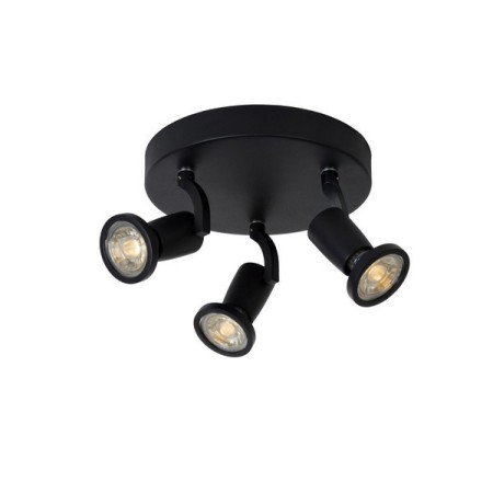 Lucide 11903/15/30 JASTER-LED - Reflektor sufitowy - 20 cm - LED - GU10 - 3x5W 2700K - Czarny