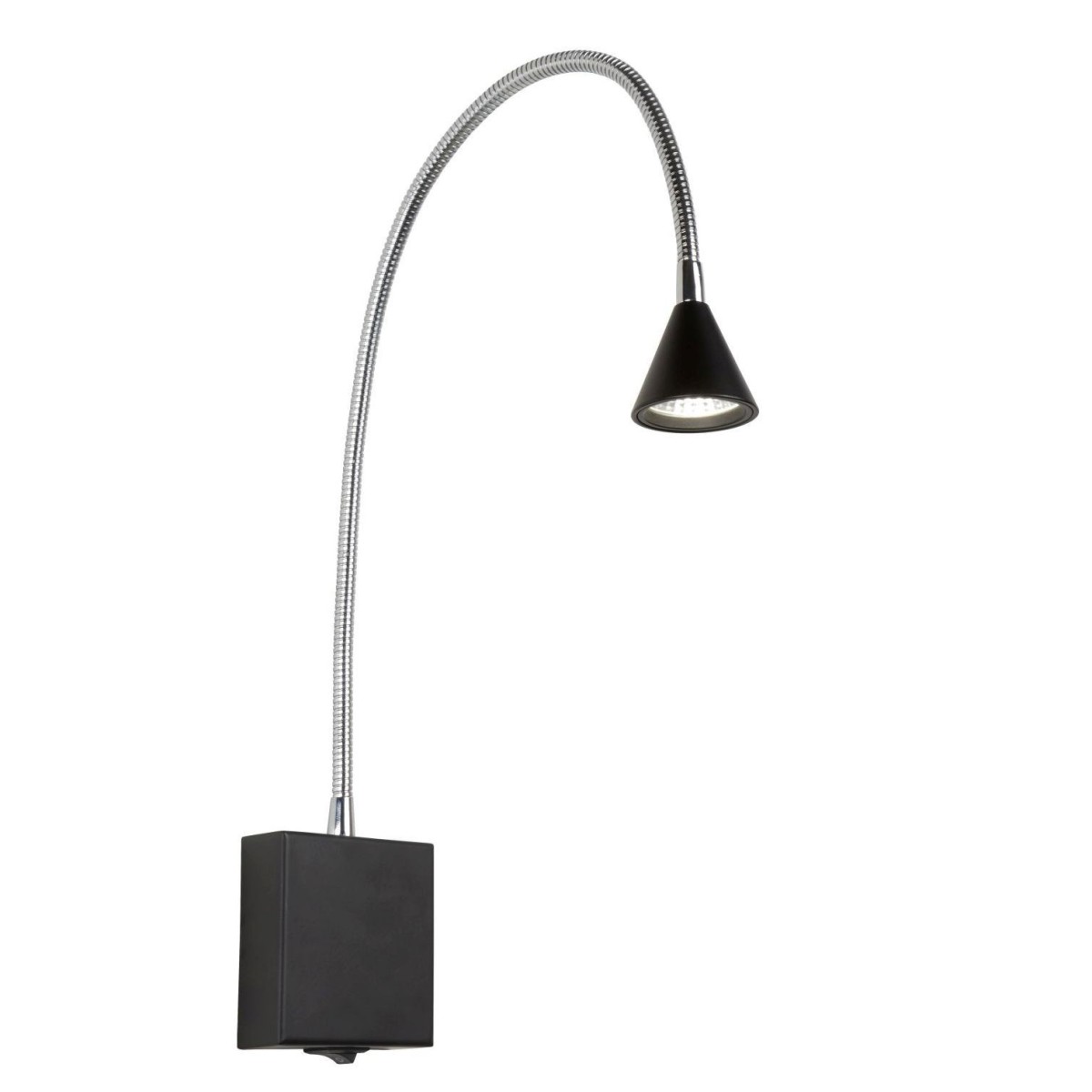 Lucide 18293/03/30 BUDDY - Lampka nocna - Kinkiet - LED - 1x4W 4000K - Czarny