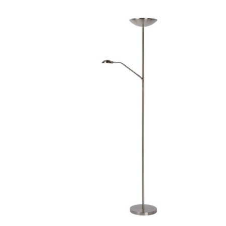 Lucide 19791/24/12 ZENITH - Lampa podłogowa do czytania - LED ściemnialna - 3000K - chrom satynowy